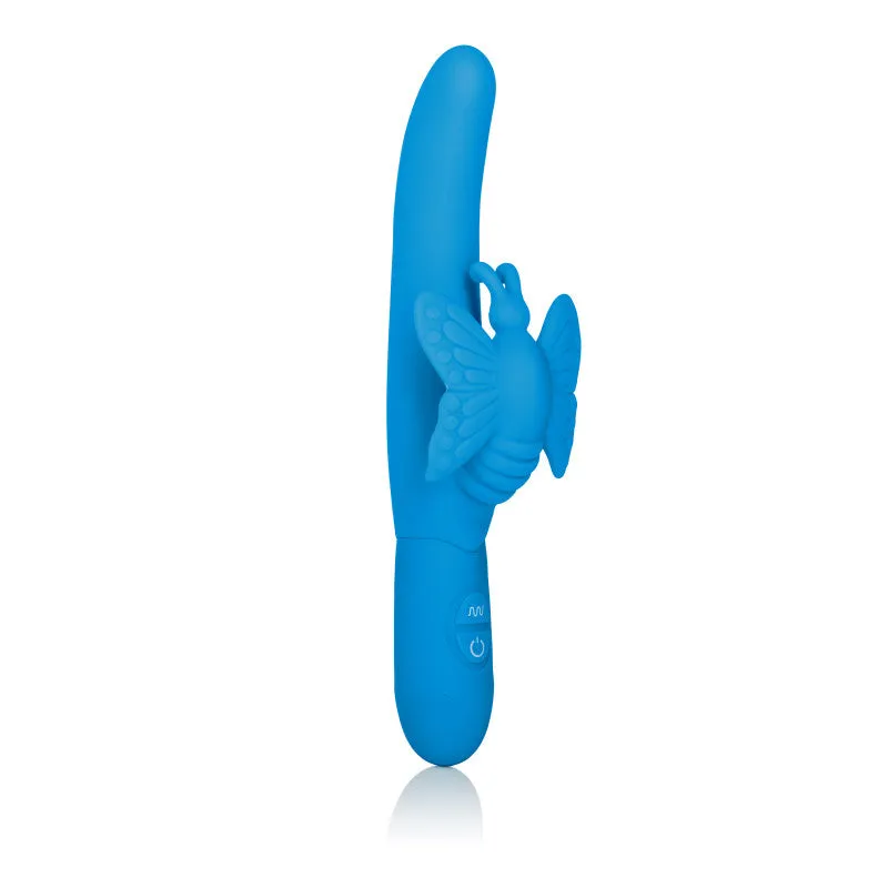 Posh 10-Function Silicone Fluttering Butterfly - Blue