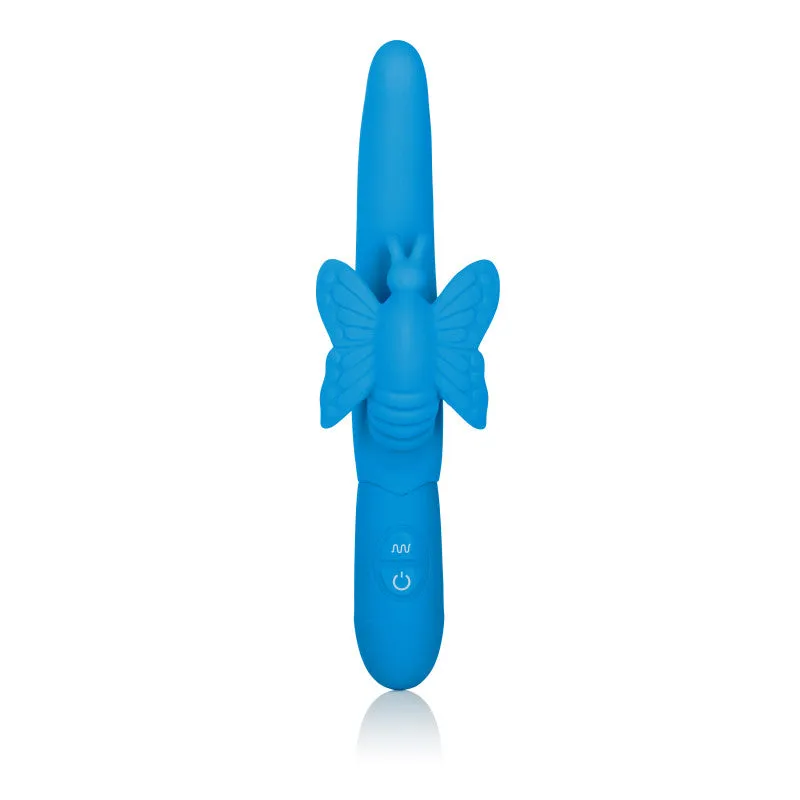 Posh 10-Function Silicone Fluttering Butterfly - Blue