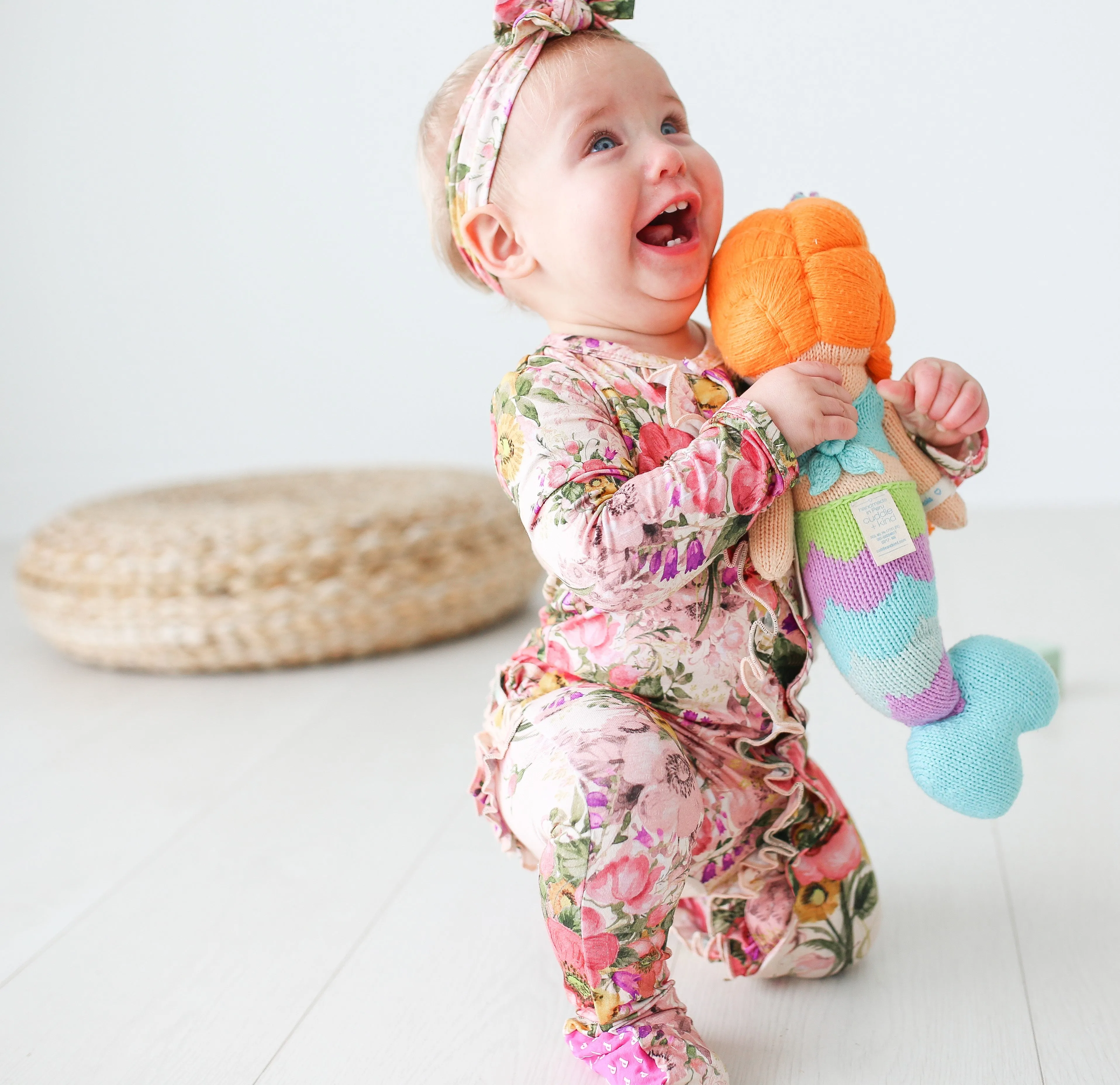Posh Peanut June Ruffled Snap Footie