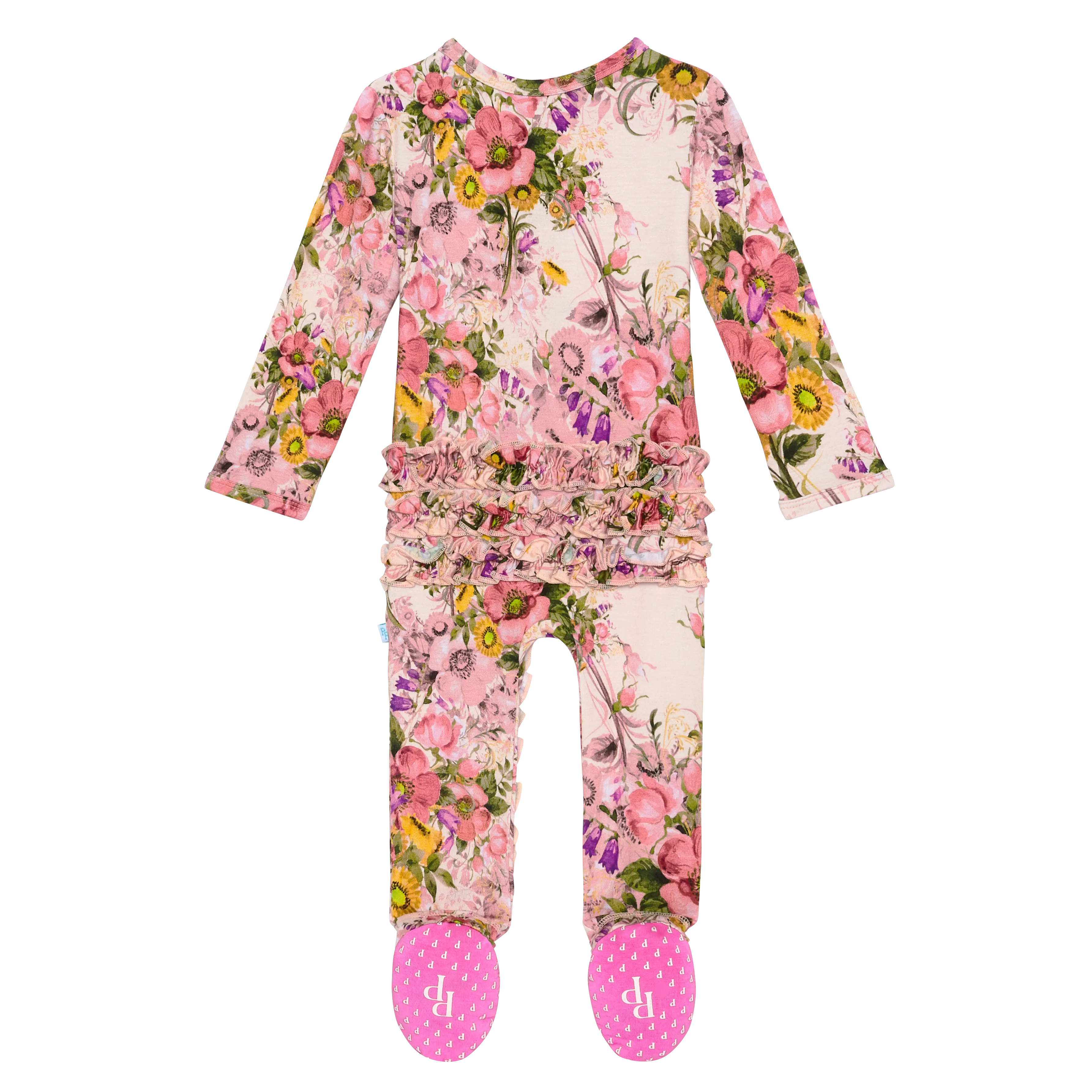 Posh Peanut June Ruffled Snap Footie