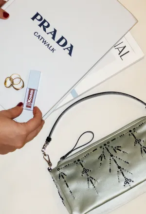 Prada Vintage Silk Beaded Bag