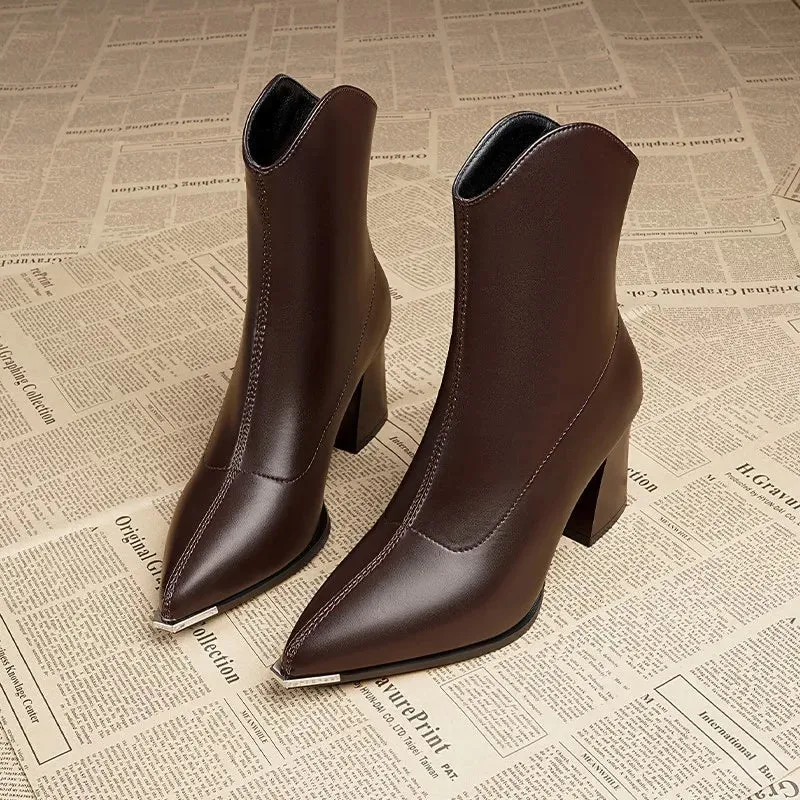 Raven Luxe Chrome Boots