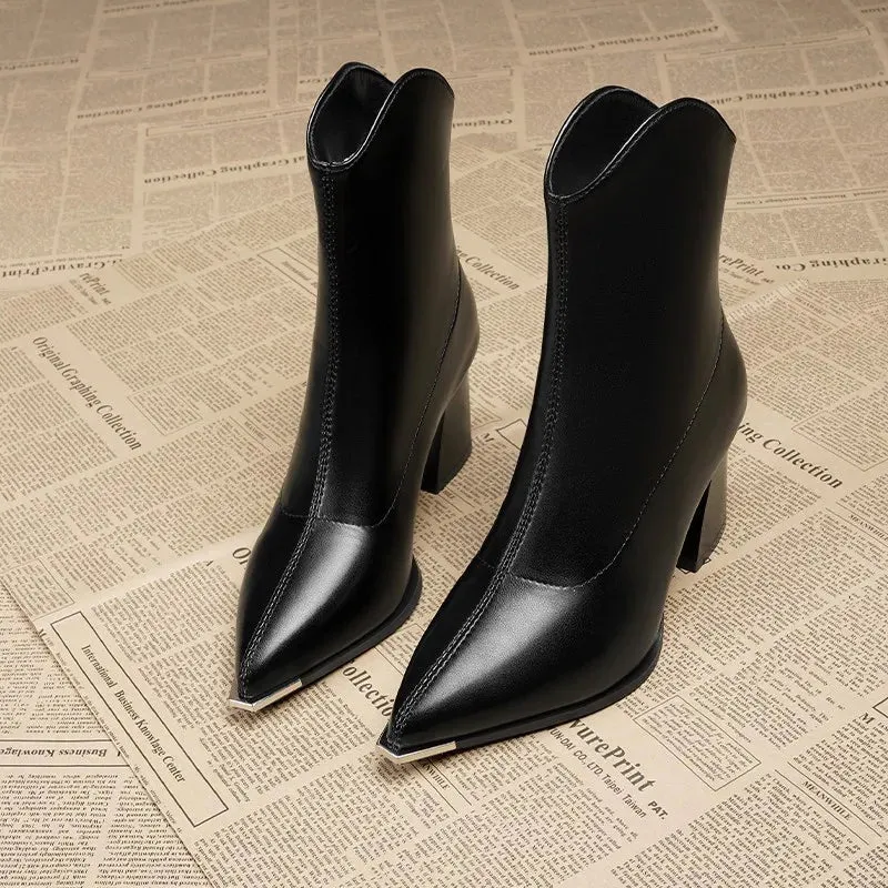 Raven Luxe Chrome Boots