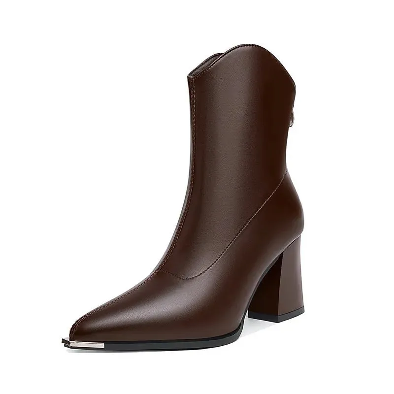 Raven Luxe Chrome Boots