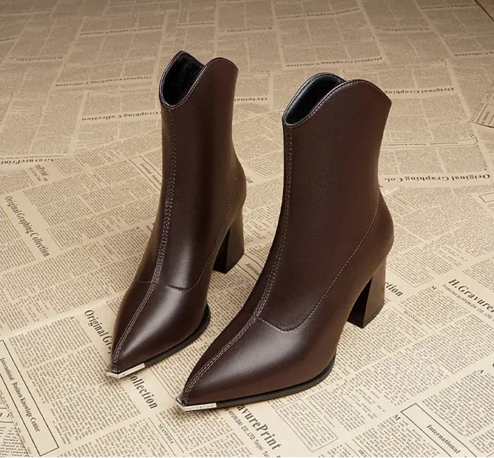 Raven Luxe Chrome Boots
