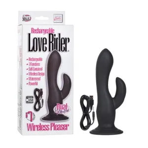 Rechargeable Love Rider Wireless Pleaser - Black