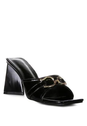 Salisbury Metal Buckle Detail Slider Sandals