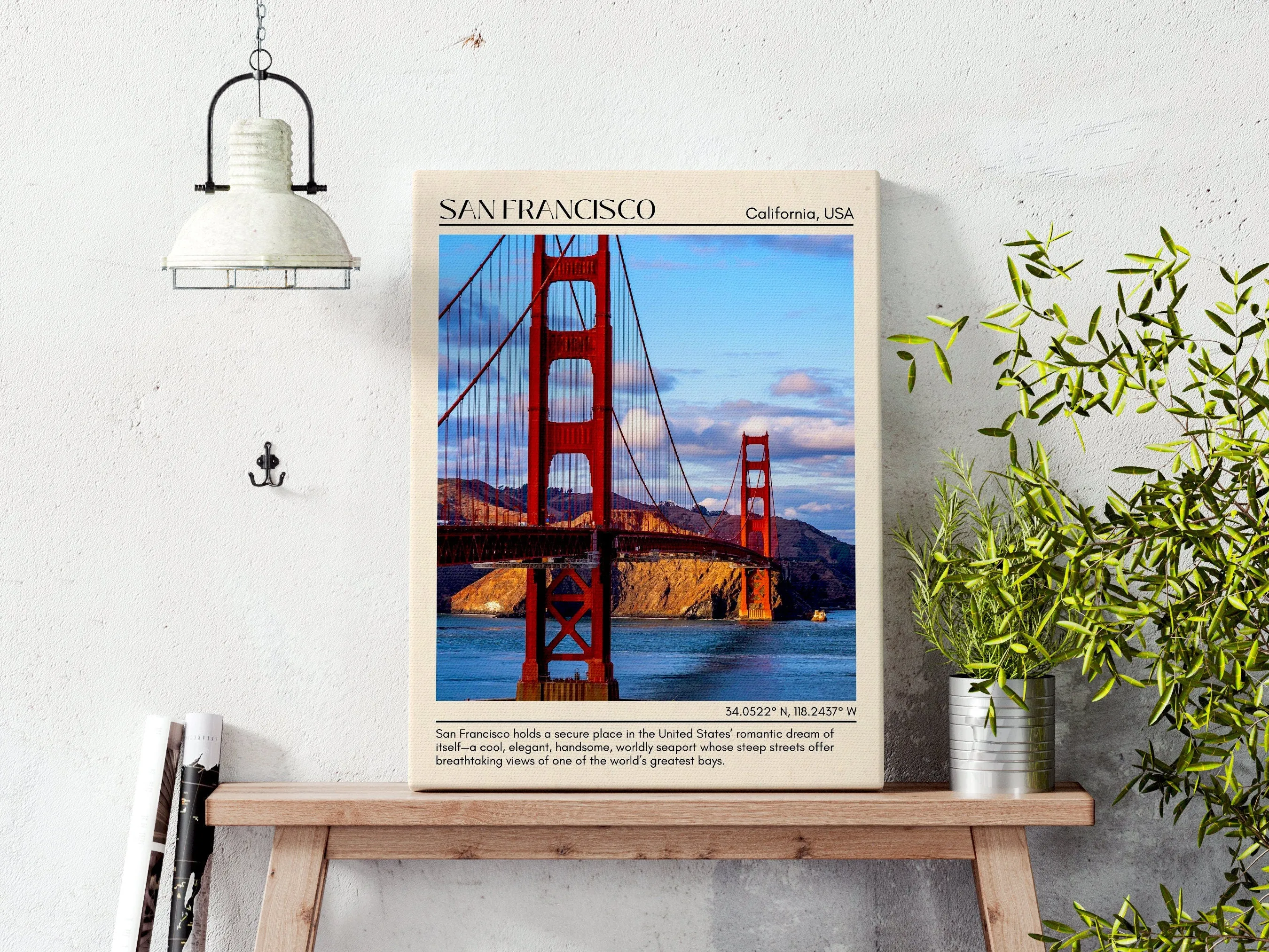 San Francisco Minimal Wall Art, California, USA