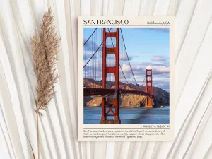 San Francisco Minimal Wall Art, California, USA