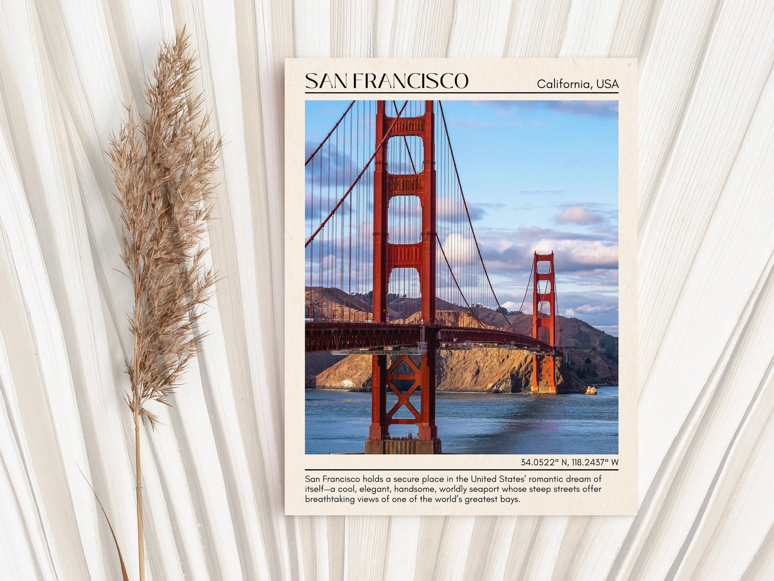 San Francisco Minimal Wall Art, California, USA