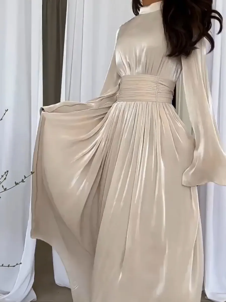 Satin Jumpsuit | Mint Green | Elegant Wide-Leg Silhouette