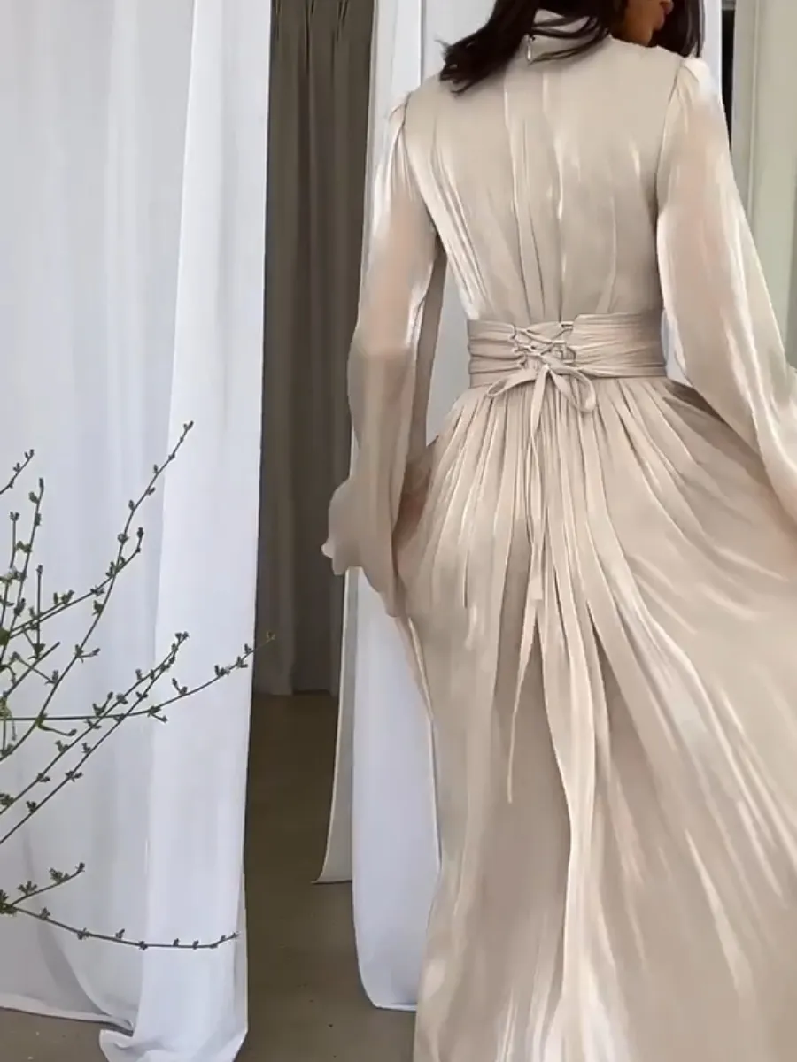 Satin Jumpsuit | Mint Green | Elegant Wide-Leg Silhouette