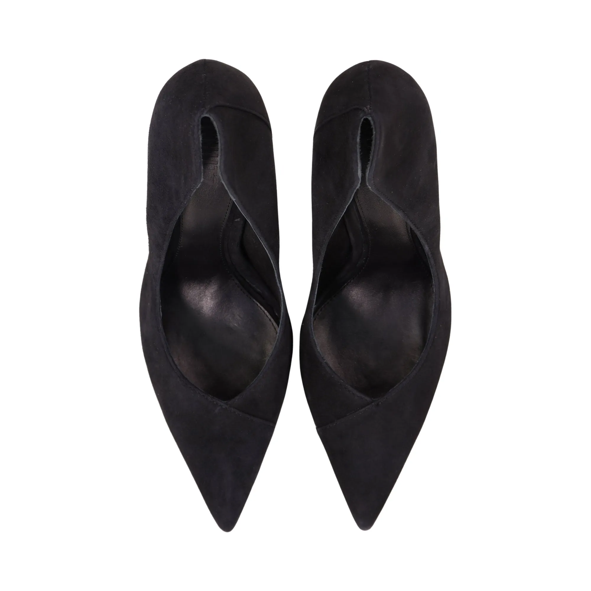 Schutz Women's Black Suede Arlete High Heel Pump