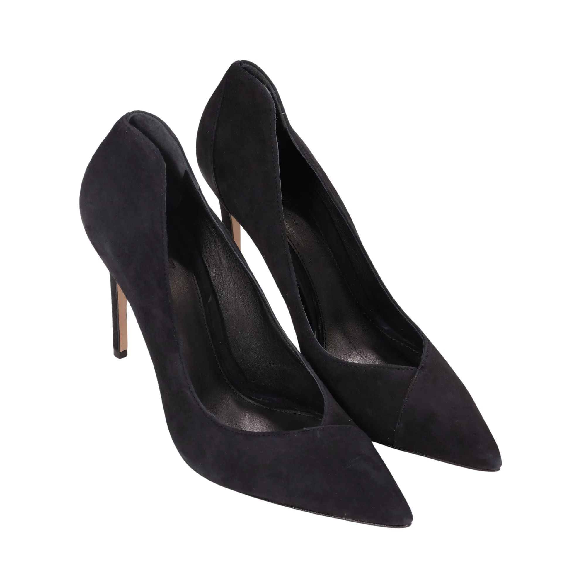 Schutz Women's Black Suede Arlete High Heel Pump