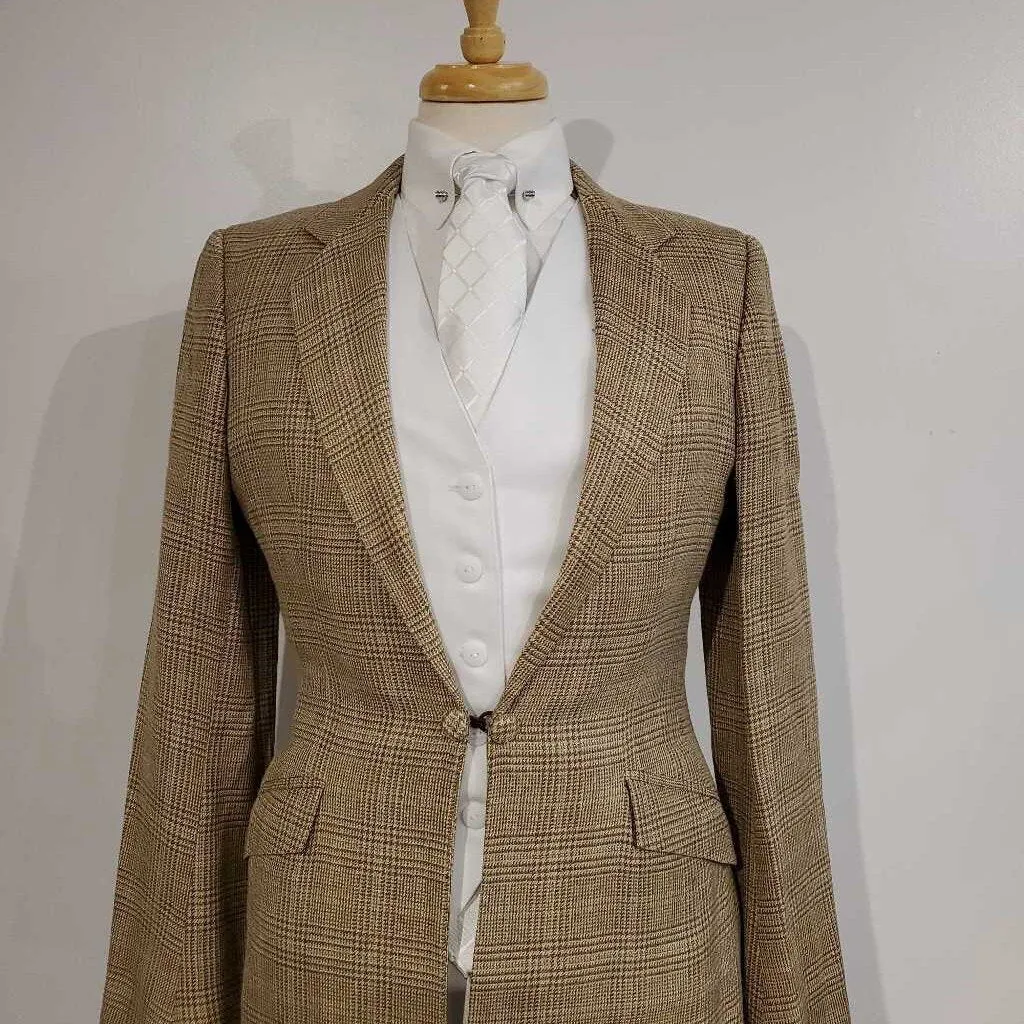 Show Season Tan Chekcered Daycoat