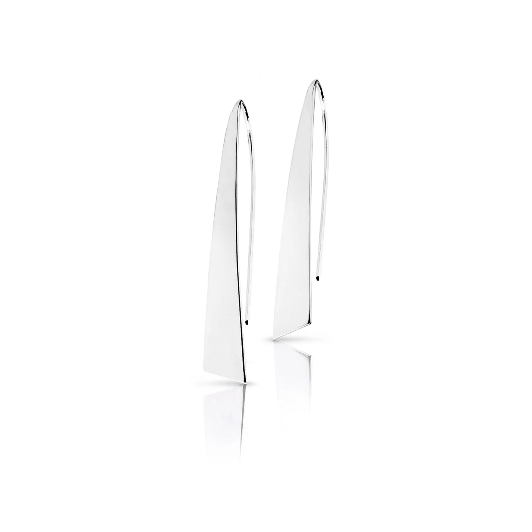 Silver Pulpit Rock Earrings - 57mm Glossy