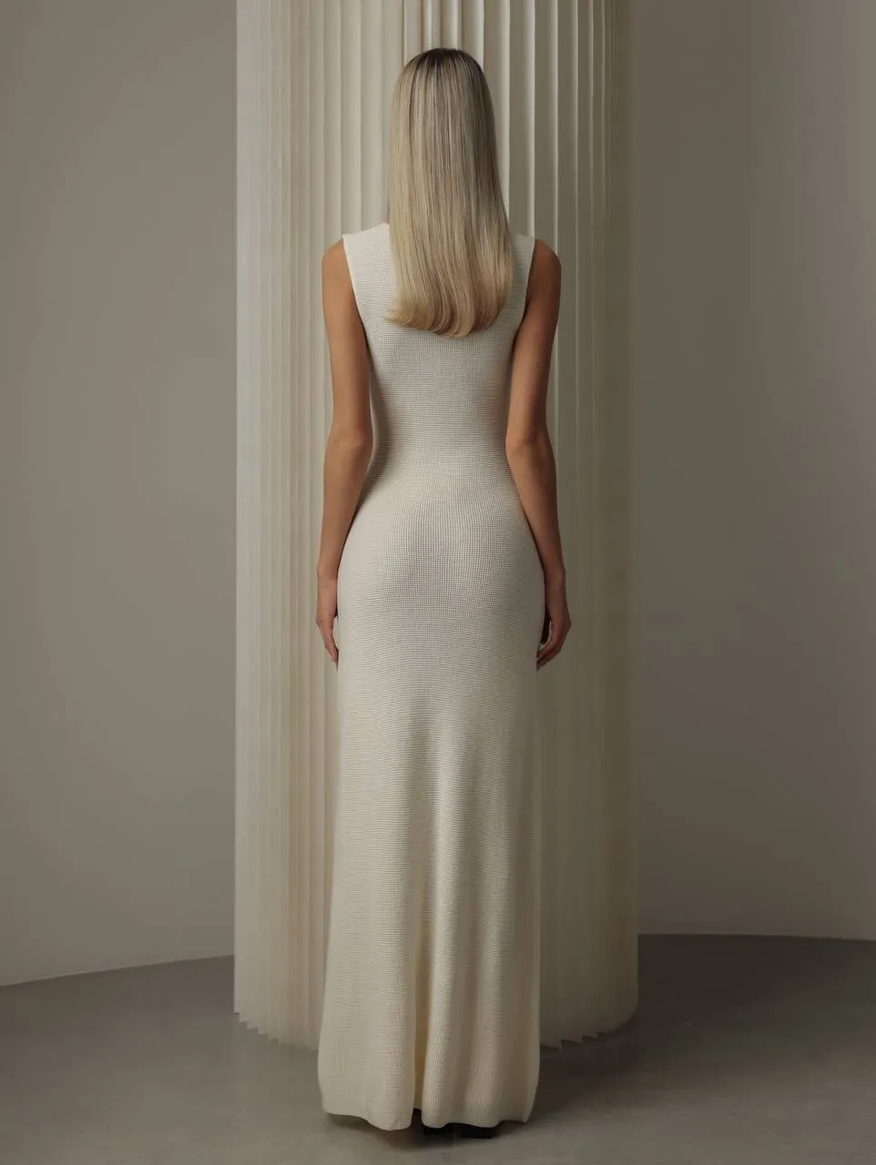 Sleeveless Knit Maxi Dress