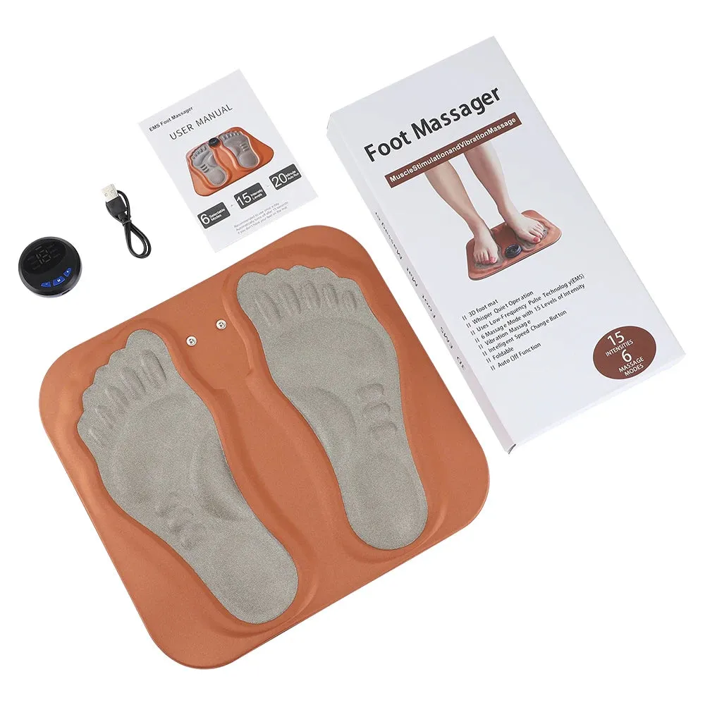 Smart 3D Deep Muscle Stimulation & Pain Relief Low-Frequency Pulse Foot Massager