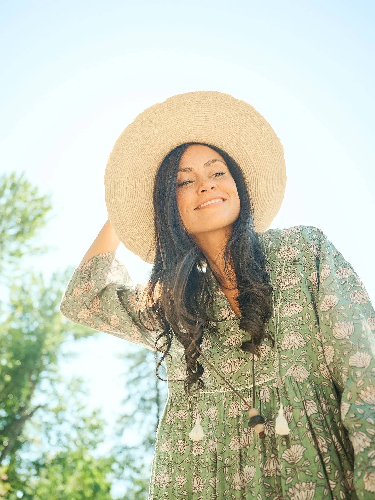 Sohla Teal Floral Dress