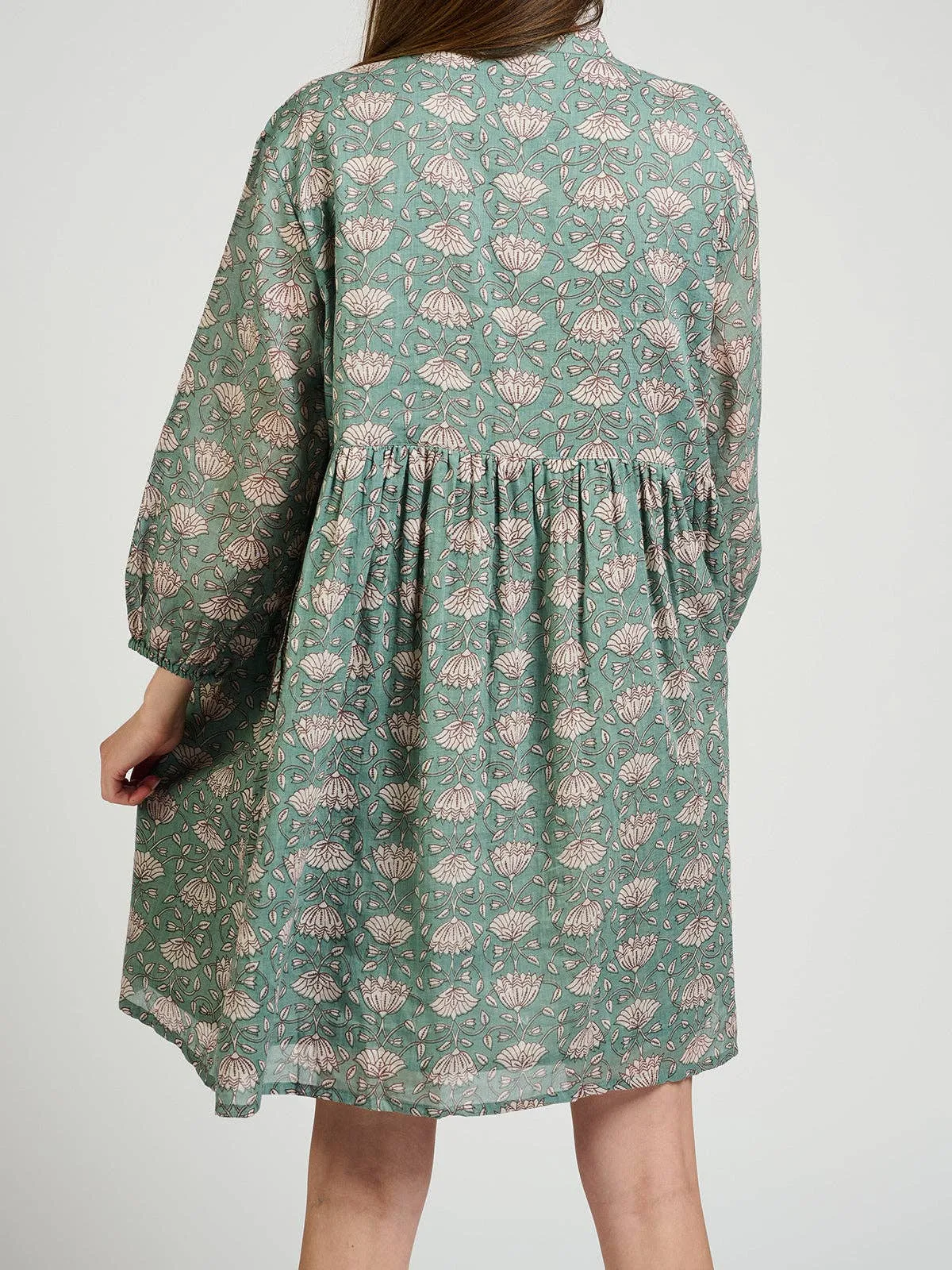 Sohla Teal Floral Dress