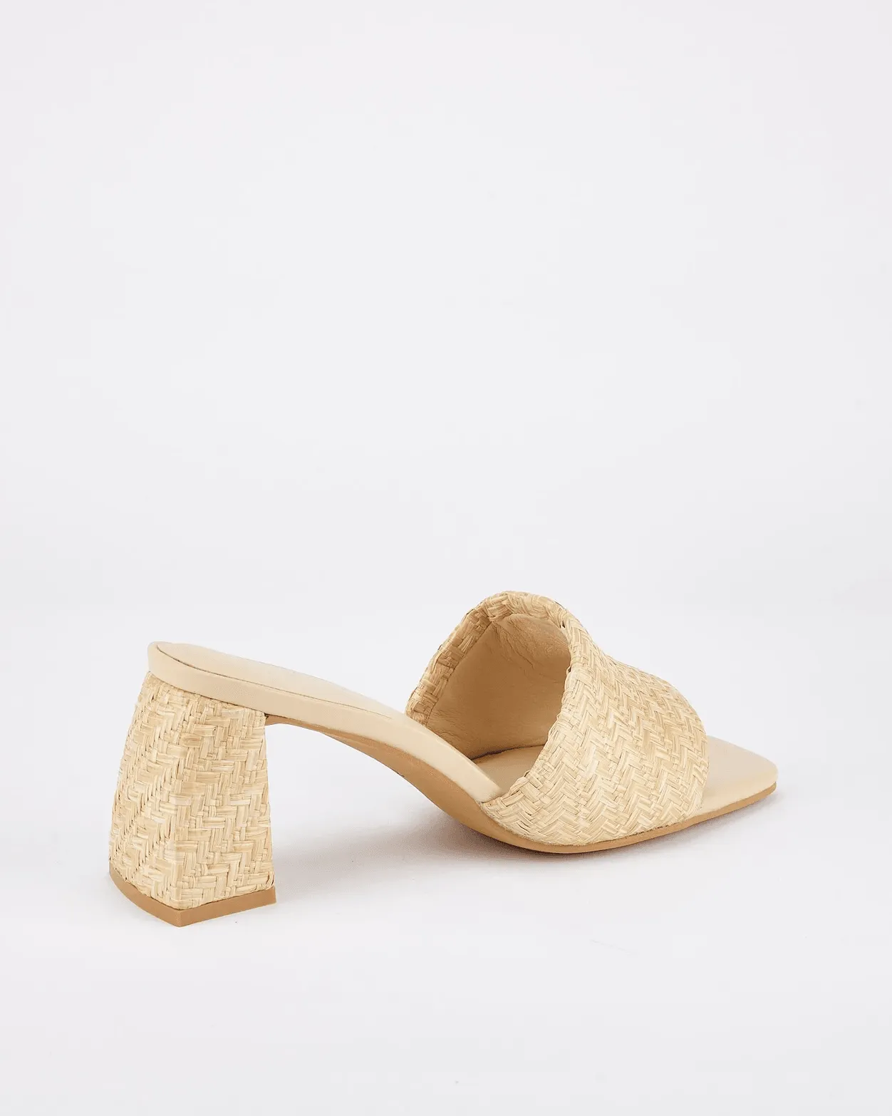 SOLSANA Lenny Mule - Natural Raffia