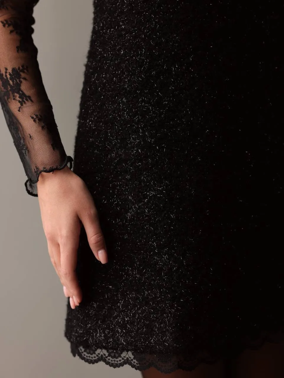 Sophisticated Black Lace Dress