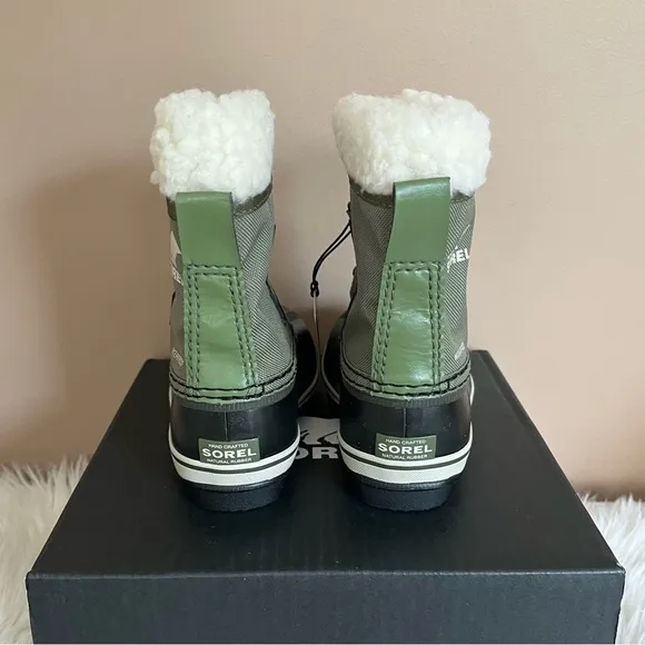 {Sorel} Youth Yoot PAC Nylon Boot In Hiker Green - Little Kids 8 - NWT