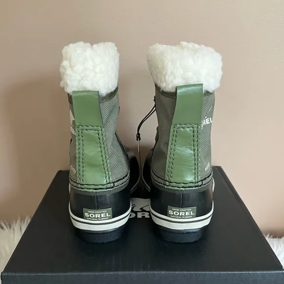 {Sorel} Youth Yoot PAC Nylon Boot In Hiker Green - Little Kids 8 - NWT