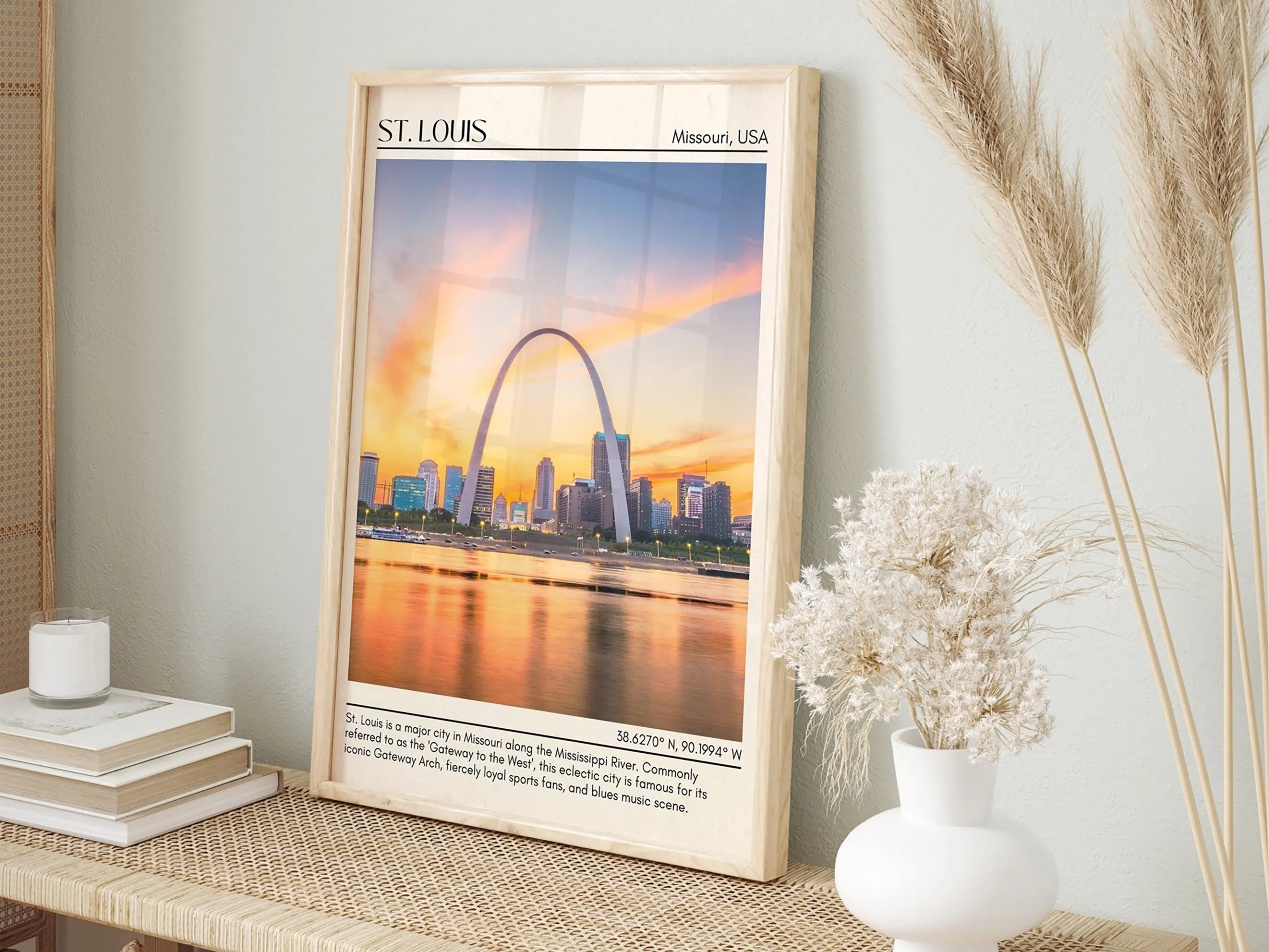 St. Louis Minimal Wall Art, Missouri, USA