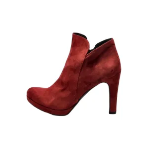 Tamaris Sock Boots Suede Red Colour For Women
