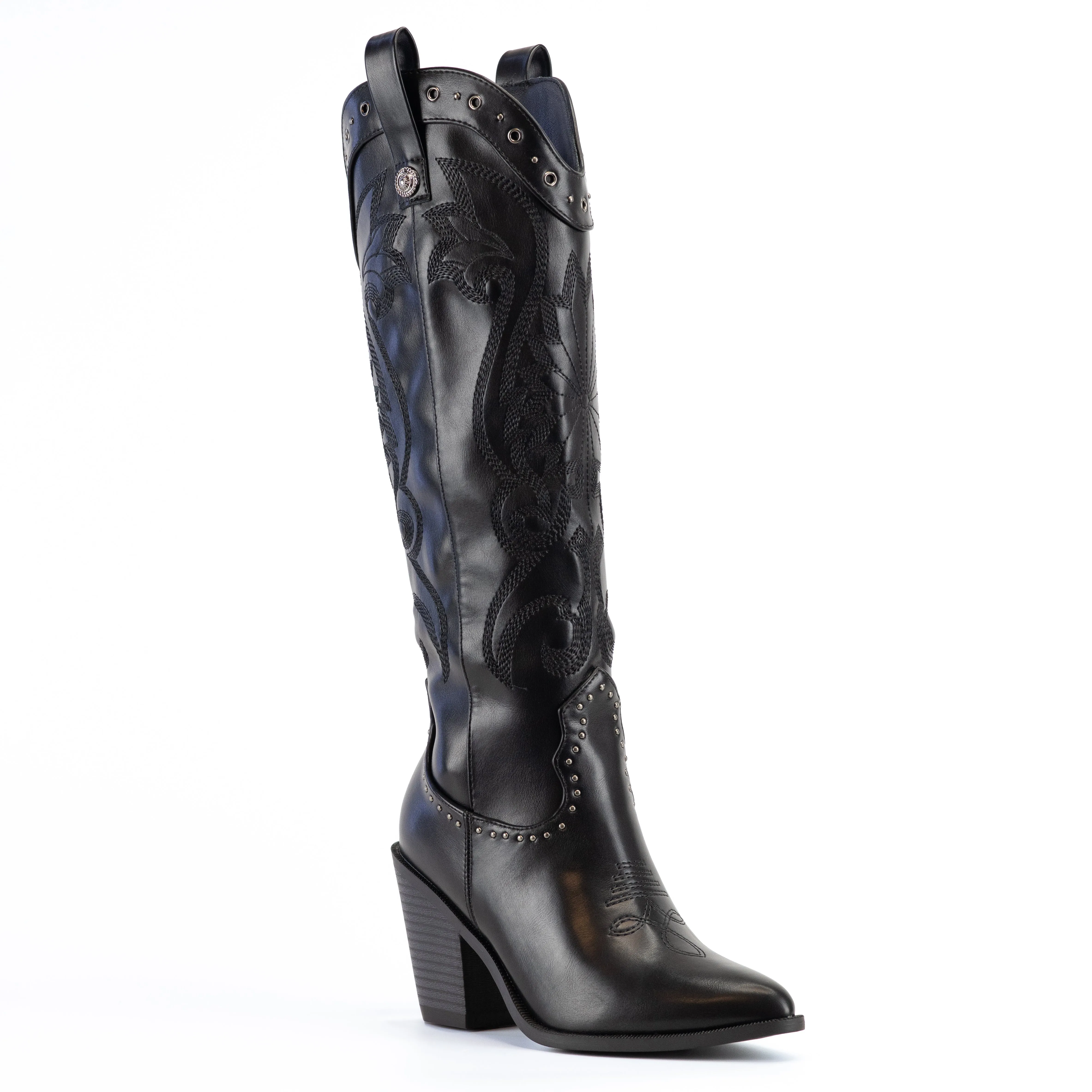 Texas - Cowgirl Western Boots, Stitched Detailing, Bold & Authentic for Festival Looks or Country-Themed Events, Casual Country-Inspired Looks