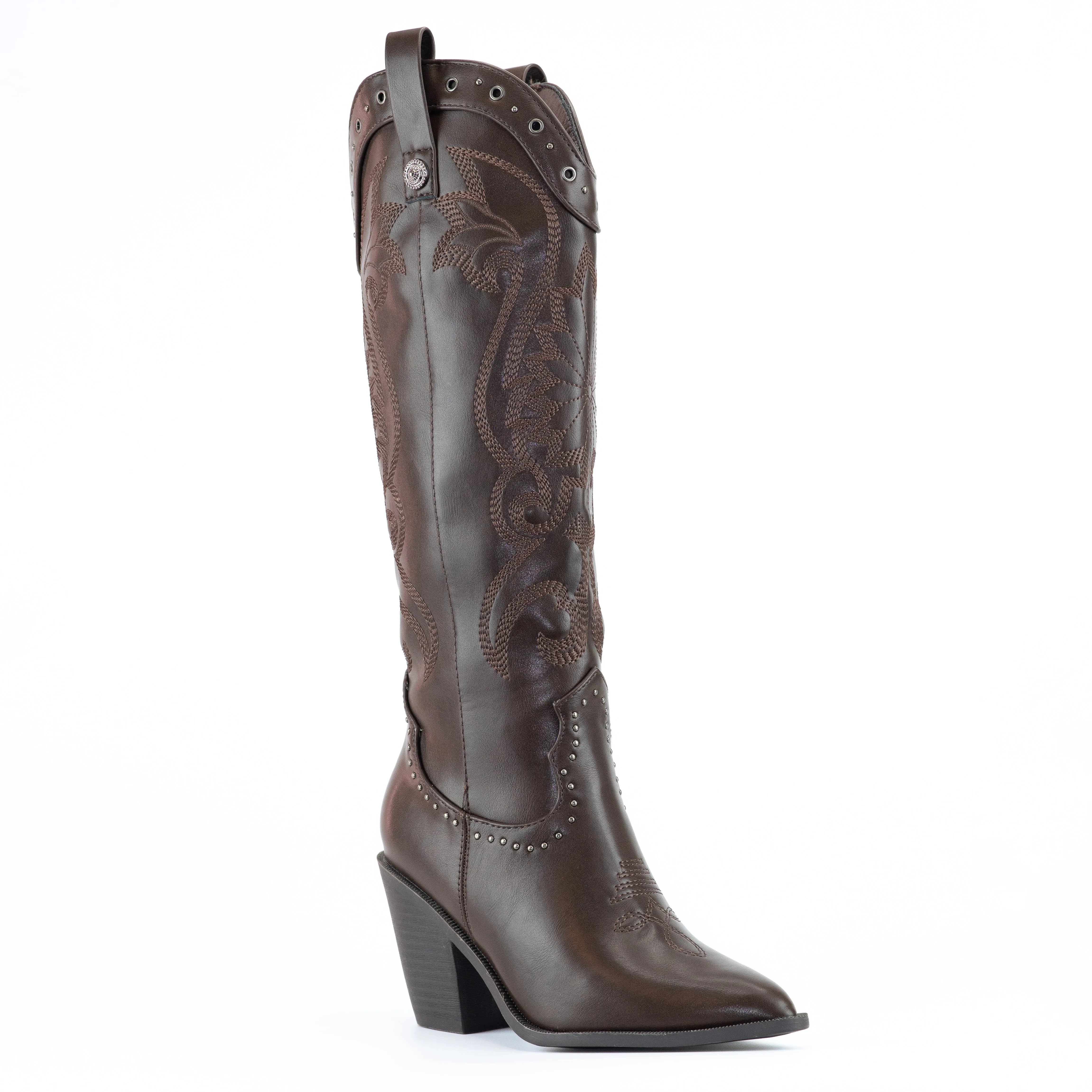 Texas - Cowgirl Western Boots, Stitched Detailing, Bold & Authentic for Festival Looks or Country-Themed Events, Casual Country-Inspired Looks