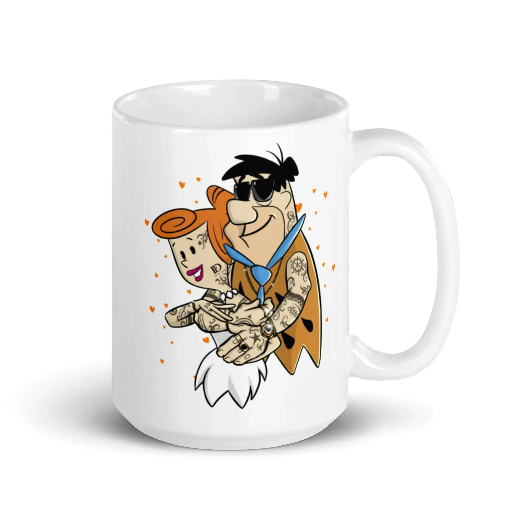 The Flintstone Heartrock Glossy Mug