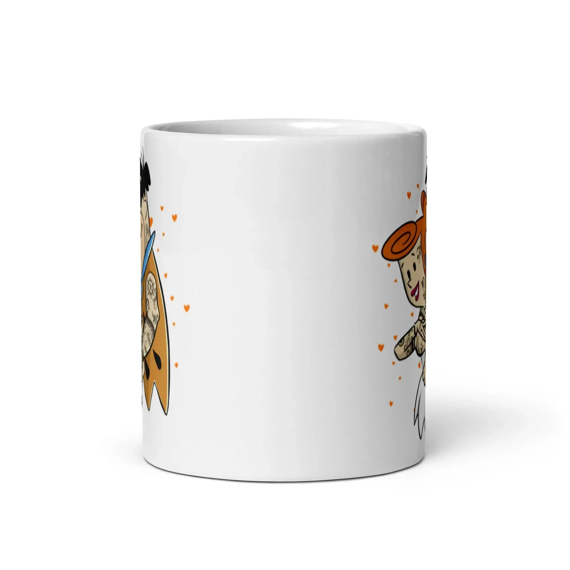 The Flintstone Heartrock Glossy Mug