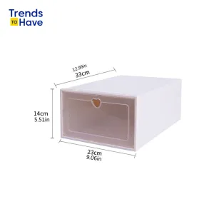 The Stor-Ease Foldable Plastic Shoe Organizer 6pcs/Set