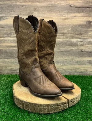 Unknown Men - Size 8.5 - Brown Soft Leather Cowboy Boots