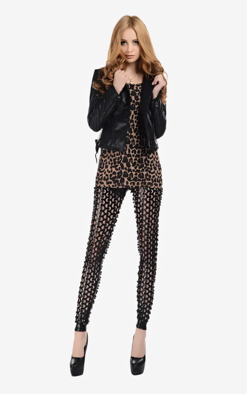 Void Scales Metallic Leggings