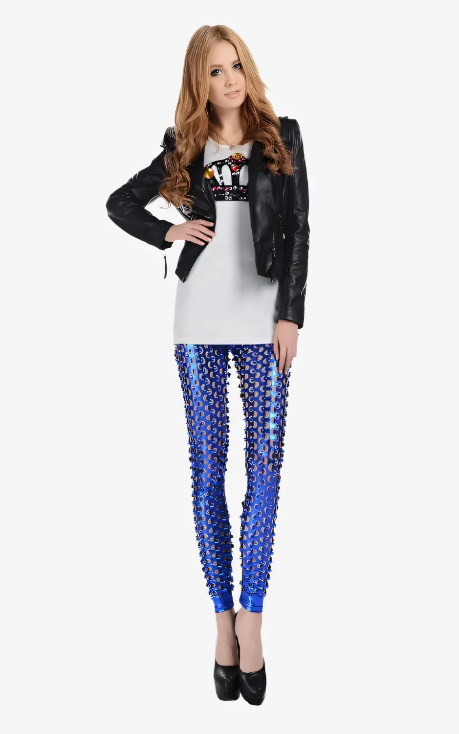 Void Scales Metallic Leggings