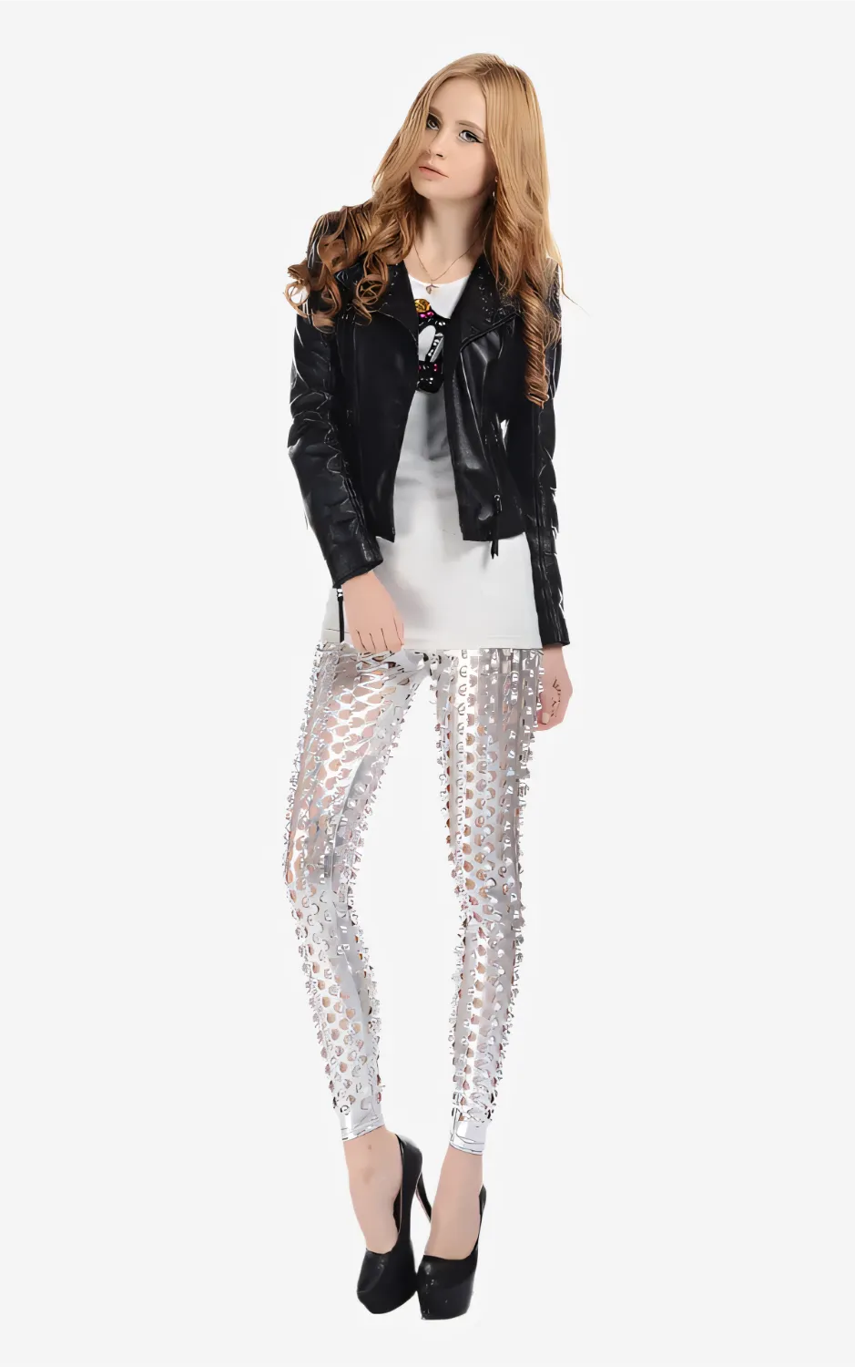 Void Scales Metallic Leggings