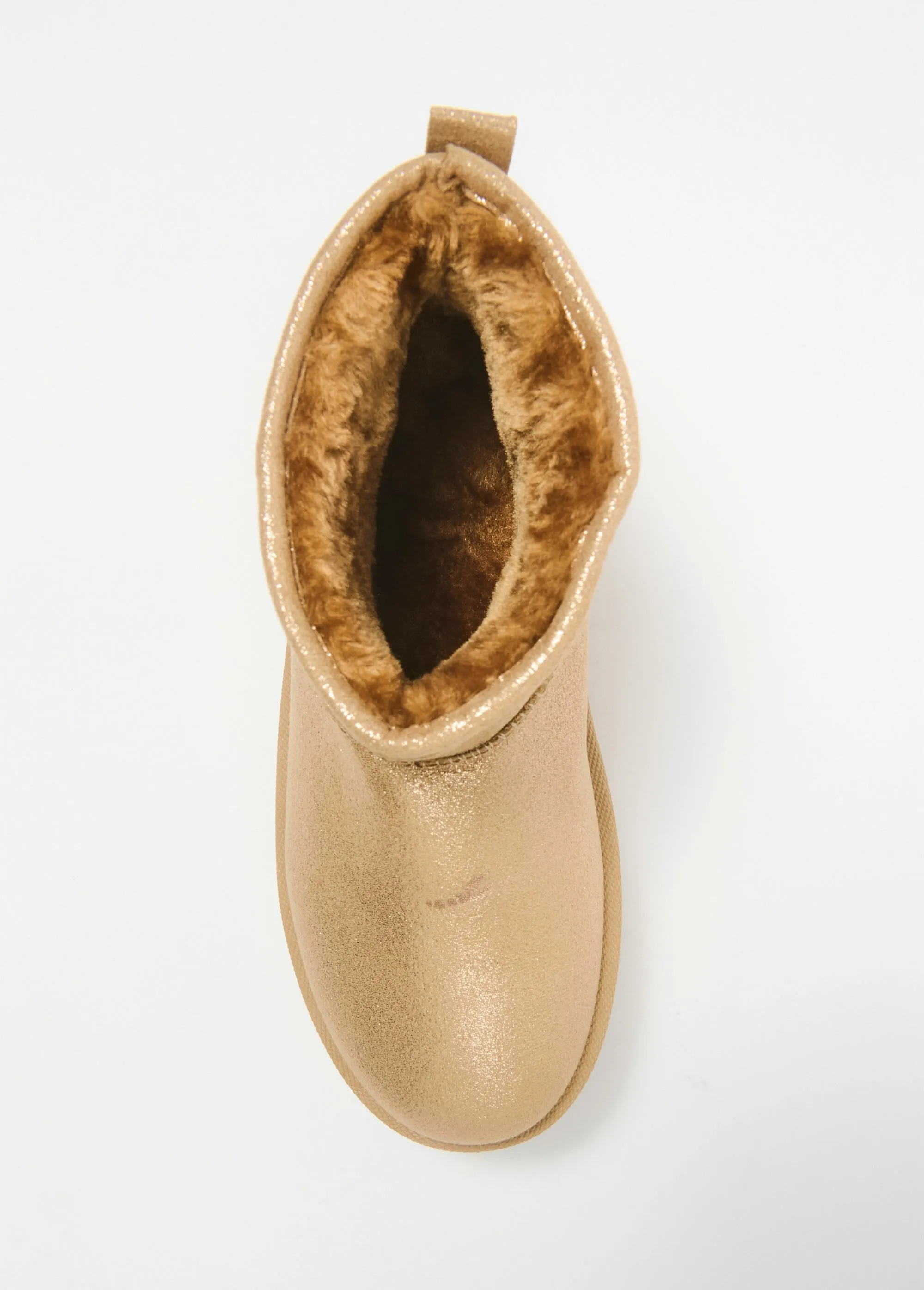 Warm suede-style fur-lined boots
