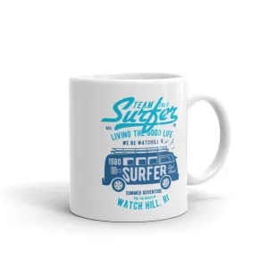 Watchill'n 'Team Surfer' Ceramic Mug - (Cyan/Blue)