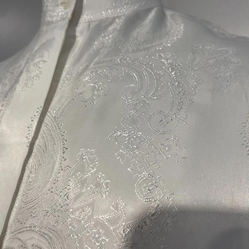 White Custom Paisley Hunt Shirt