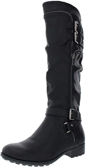 WHITE MOUNTAIN Womens Remi Closed Toe Mid-Calf Fashion Boots, Black, Size 6.5