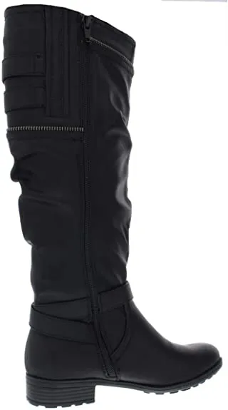 WHITE MOUNTAIN Womens Remi Closed Toe Mid-Calf Fashion Boots, Black, Size 6.5