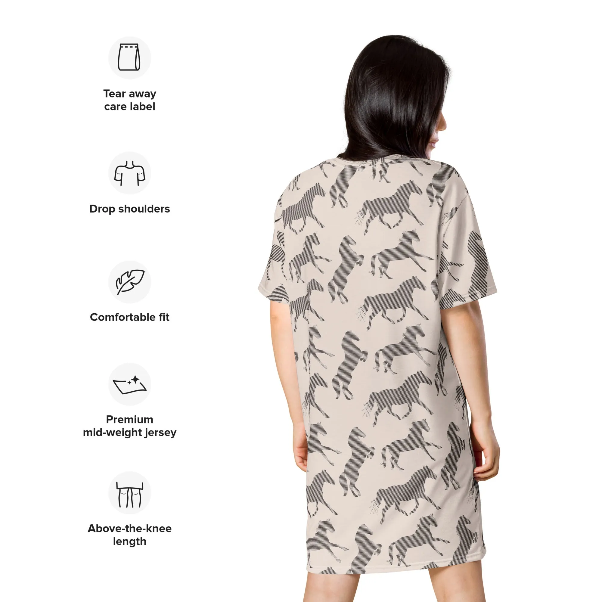 Wild Horses T-Shirt Dress