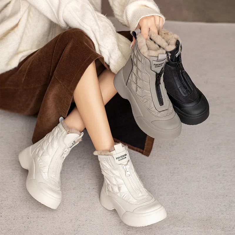 Women Fashion Comfort Soft Furred Snow Boots