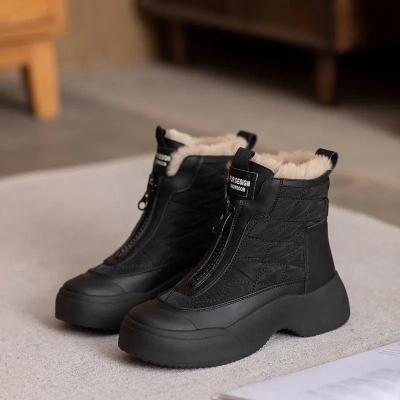 Women Fashion Comfort Soft Furred Snow Boots