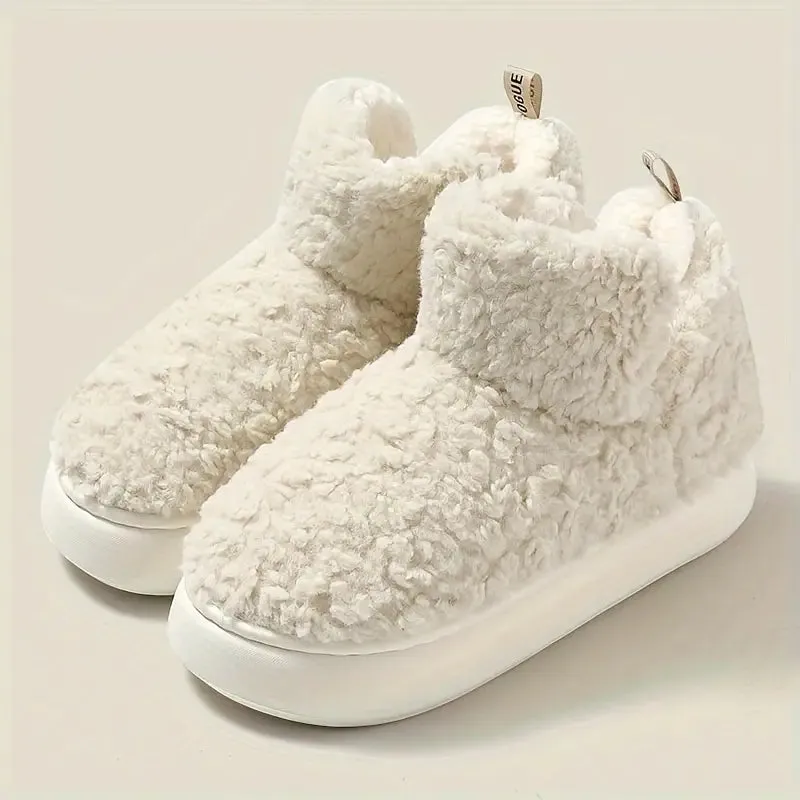 Women's Fuzzy Slip-On Thermal Boots