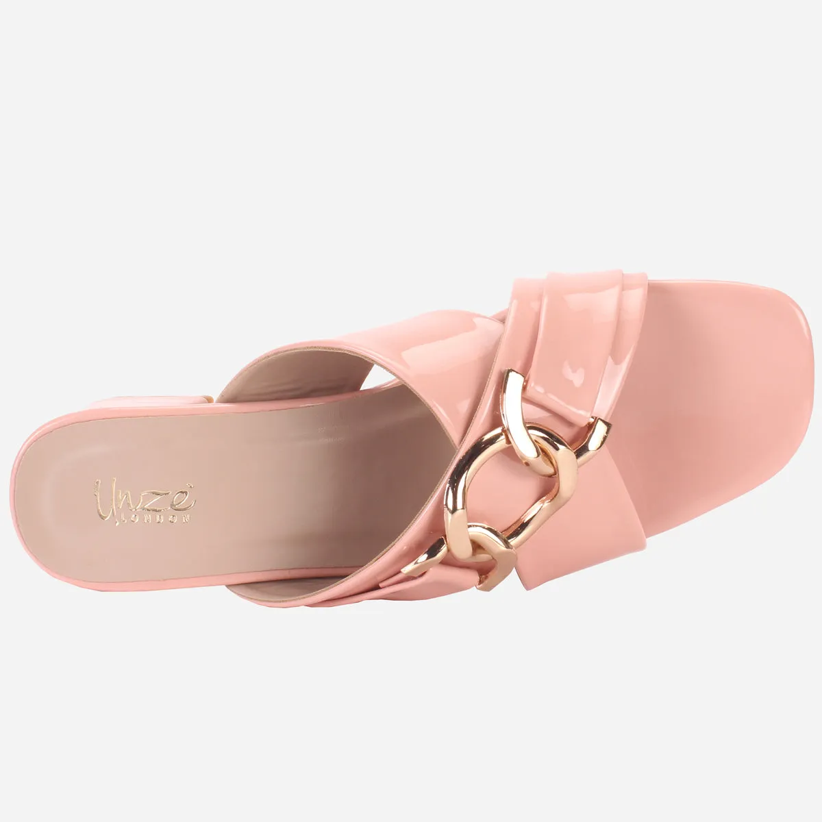 Womens "LINNLY" Block Heeled Sandals