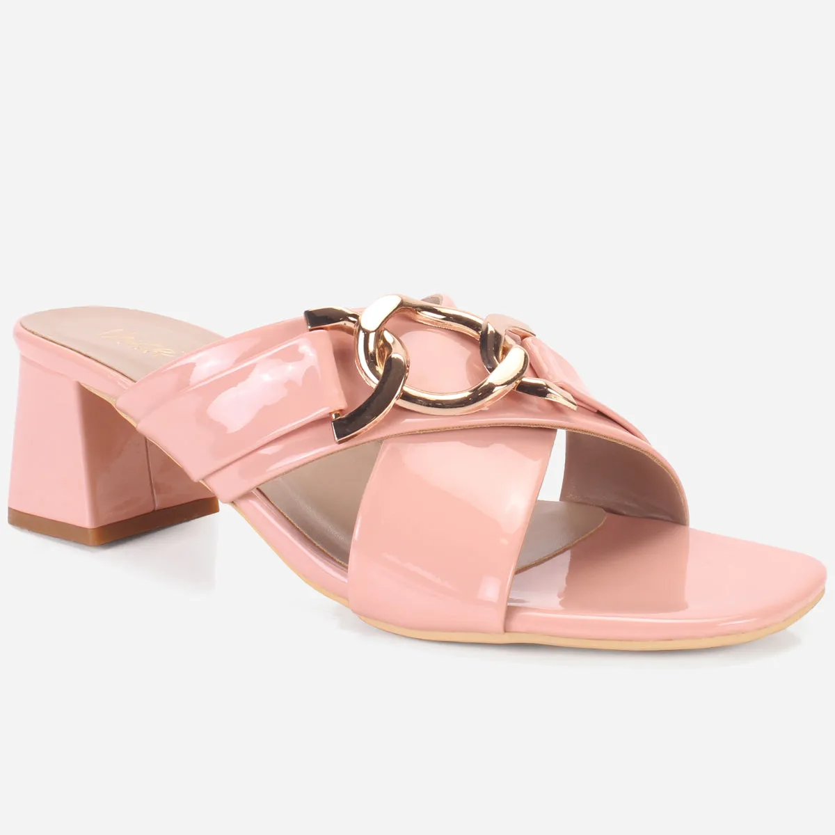 Womens "LINNLY" Block Heeled Sandals
